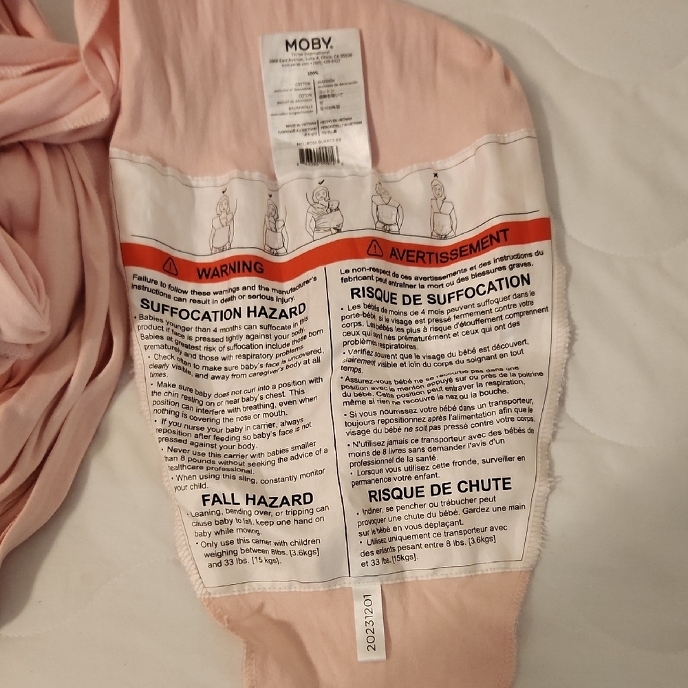 Moby Peach Wrap - Picture 2 of 3